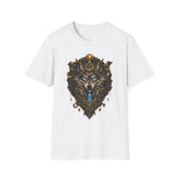 Mystic Wolf T-Shirt — Ornate Spiritual Wolf Head Graphic