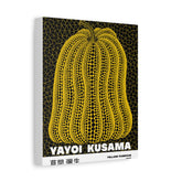 Yayoi Kusama Yellow Pumpkin Canvas Art – Modern Pop Art Wall Decor, Stretched Matte Print