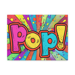 Pop! Colorful Pop Art Canvas Wall Art — Vibrant Comic-Style Home Decor