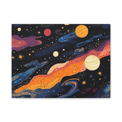 Cosmic Galaxy Canvas Print — Colorful Space Wall Art