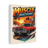 Muscle Machine Classic Car Canvas Print