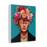 Frida Floral Portrait Canvas
