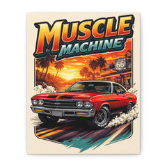 Muscle Machine Classic Car Canvas Print