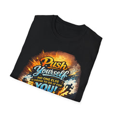 Motivational 'Push Yourself' T-Shirt — Fitness Inspiration Tee
