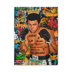 Muhammad Ali Pop Art Canvas Print — "The Greatest" Boxing Wall Art