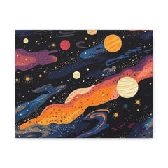 Cosmic Galaxy Canvas Print — Colorful Space Wall Art