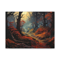 Canvas Wall Art — Enchanted Autumn Forest Matte Stretched Canvas