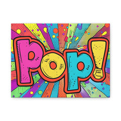 Pop! Colorful Pop Art Canvas Wall Art — Vibrant Comic-Style Home Decor