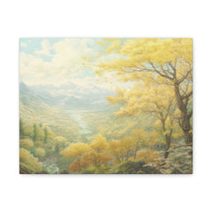 Autumn Valley Landscape Canvas Print — Matte Stretched Wall Art