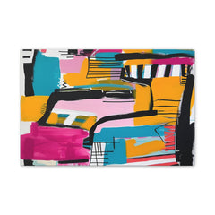 Abstract Colorful Art Canvas Print — Vibrant Modern Geometric Wall Decor