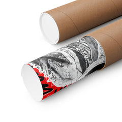 Matte Vertical Poster — Retro Hip-Hop Graffiti Portrait