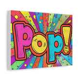 Pop! Colorful Pop Art Canvas Wall Art — Vibrant Comic-Style Home Decor