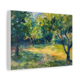 Sunlit Orchard Matte Canvas Wall Art — Stretched 1.25"