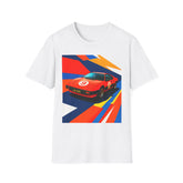 Retro Racing T-Shirt — Vintage Red Sports Car Graphic