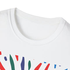 Sunburst Graphic T-Shirt — Colorful Retro Sun Design