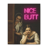 'Nice Butt' Neon Art Canvas