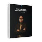 Matte Stretched Canvas Print — Bold Quote Portrait Wall Art