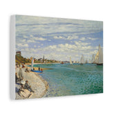 Seaside Sailing Matte Canvas Wall Art – Impressionist Coastal Print, Stretched 1.25"