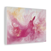 Pink Abstract Dance Matte Canvas Wall Art - Stretched 1.25"