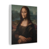 Canvas Wall Art — Classic Portrait with Clothespin Nose (Matte Stretched)