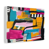Abstract Colorful Art Canvas Print — Vibrant Modern Geometric Wall Decor