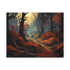 Canvas Wall Art — Enchanted Autumn Forest Matte Stretched Canvas