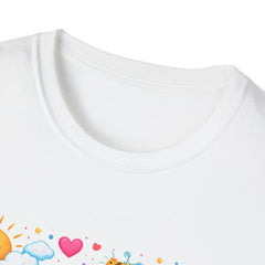 Choose Joy Rainbow T-Shirt — Cute Avocado & Donut Positive Graphic Tee