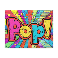 Pop! Colorful Pop Art Canvas Wall Art — Vibrant Comic-Style Home Decor
