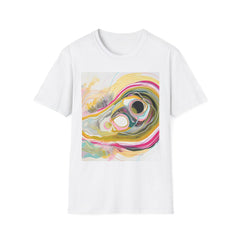 Abstract Swirl Art T-Shirt — Colorful Fluid Painting Graphic Tee