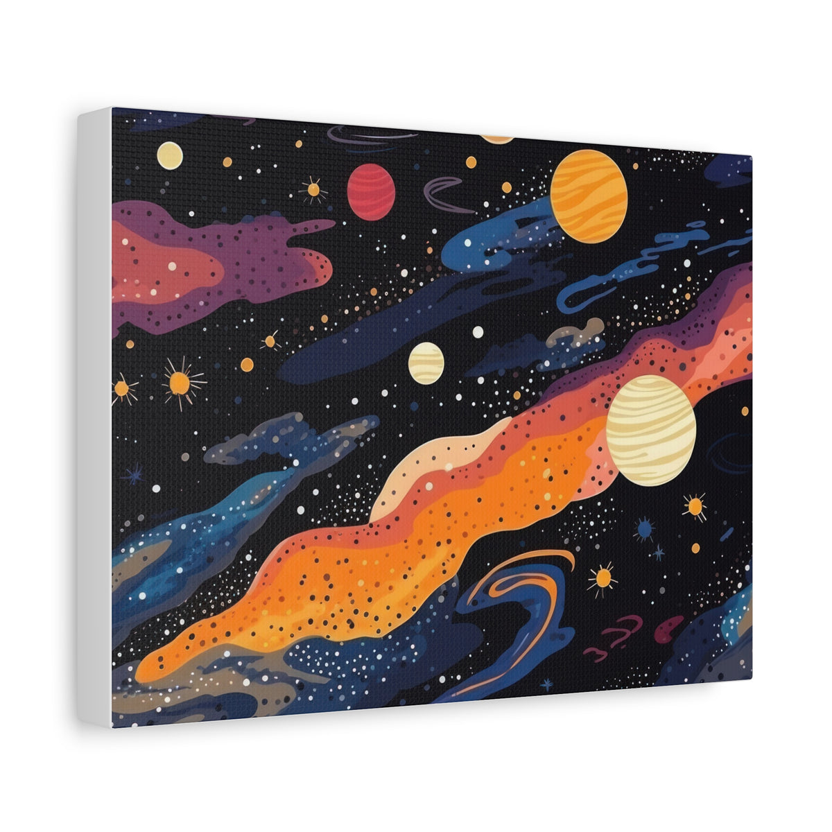 Cosmic Galaxy Canvas Print — Colorful Space Wall Art