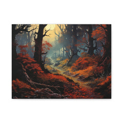 Canvas Wall Art — Enchanted Autumn Forest Matte Stretched Canvas