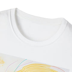 Abstract Swirl Art T-Shirt — Colorful Fluid Painting Graphic Tee