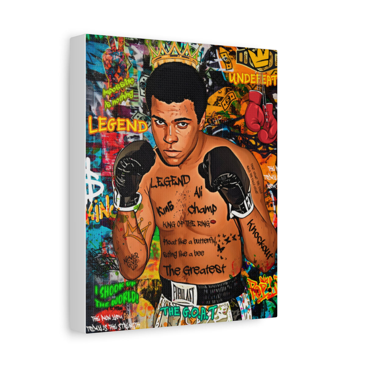 Muhammad Ali Pop Art Canvas Print — "The Greatest" Boxing Wall Art