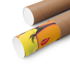 Cowgirl Pop Art Matte Poster — Retro Western Wall Art