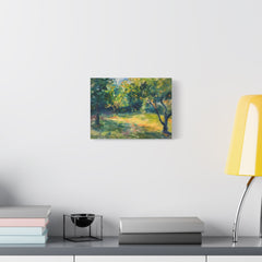 Sunlit Orchard Matte Canvas Wall Art — Stretched 1.25"