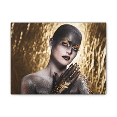 Gold Glam Portrait Canvas