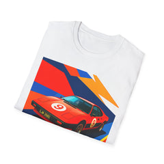 Retro Racing T-Shirt — Vintage Red Sports Car Graphic