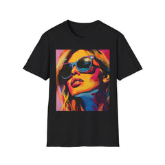 Pop Art Sunglasses Portrait T-Shirt