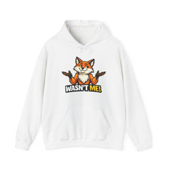 Wasn't Me Fox Hoodie — Funny Shrugging Fox Graphic Sweatshirt