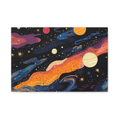 Cosmic Galaxy Canvas Print — Colorful Space Wall Art