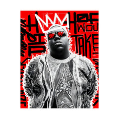 Matte Vertical Poster — Retro Hip-Hop Graffiti Portrait