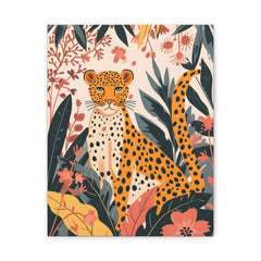 Leopard Jungle Matte Canvas Print — Stretched 1.25"