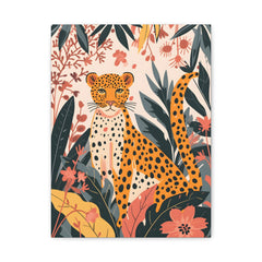 Leopard Jungle Matte Canvas Print — Stretched 1.25"