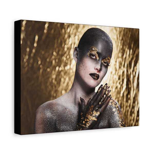 Gold Glam Portrait Canvas