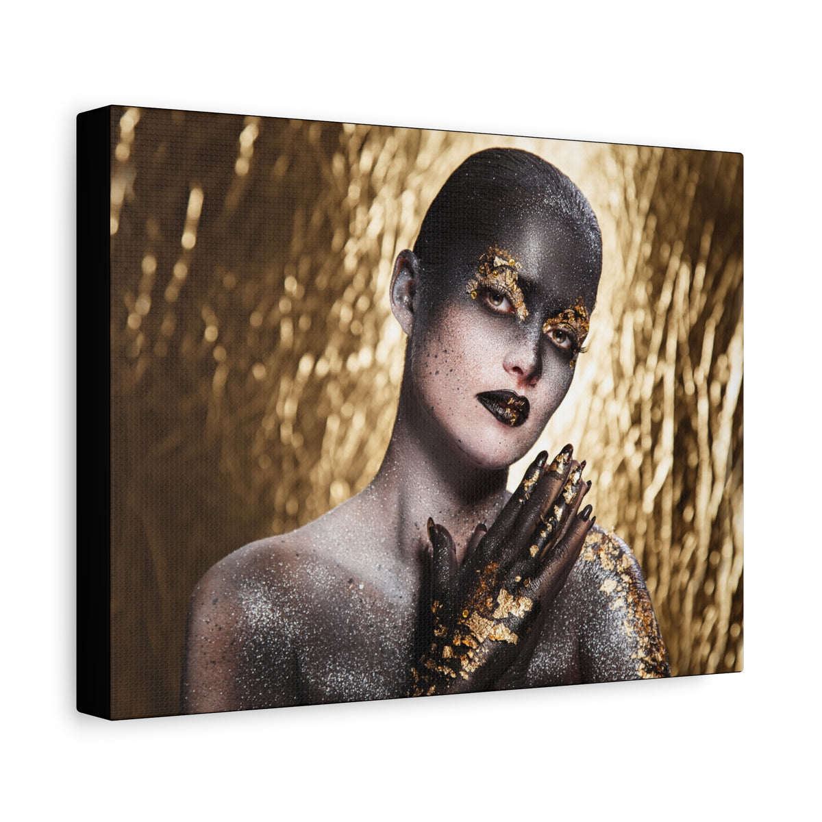 Gold Glam Portrait Canvas