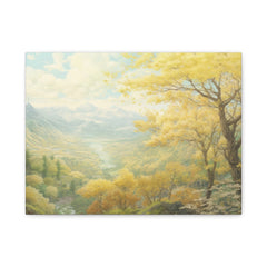 Autumn Valley Landscape Canvas Print — Matte Stretched Wall Art